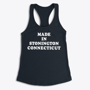 Stonington Connecticut Classic 70s Women's Racerback Tank
