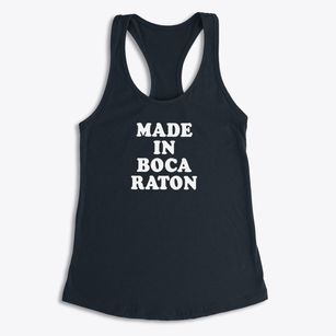 Boca Raton Florida Classic 70s Women's Racerback Tank