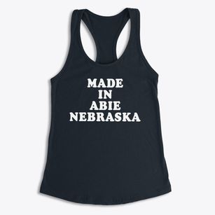 Abie Nebraska Classic 70s Women's Racerback Tank