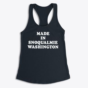 Snoqualmie Washington Classic 70s Women's Racerback Tank