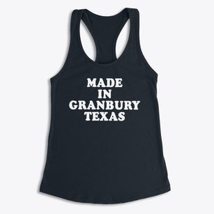 Granbury Texas Classic 70s Women's Racerback Tank
