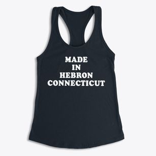 Hebron Connecticut Classic 70s Women's Racerback Tank