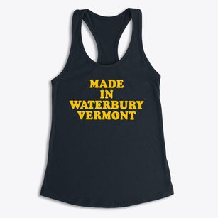 Waterbury Vermont Classic 70s Women's Racerback Tank