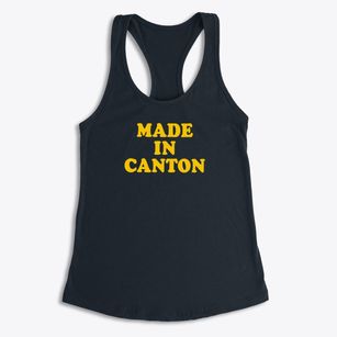 Canton Massachusetts Classic 70s Women's Racerback Tank