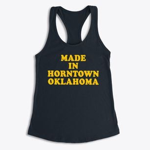 Horntown Oklahoma Classic 70s Women's Racerback Tank
