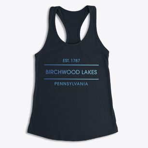 Birchwood Lakes Pennsylvania Horizon Women's Racerback Tank