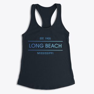 Long Beach Mississippi Horizon Women's Racerback Tank