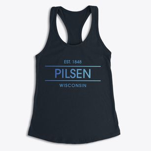 Pilsen Wisconsin Horizon Women's Racerback Tank