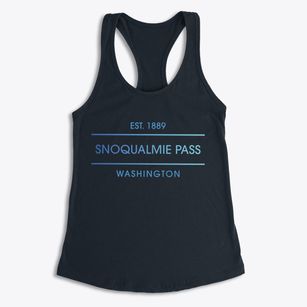 Snoqualmie Pass Washington Horizon Women's Racerback Tank