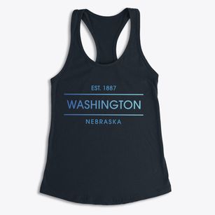 Washington Nebraska Horizon Women's Racerback Tank