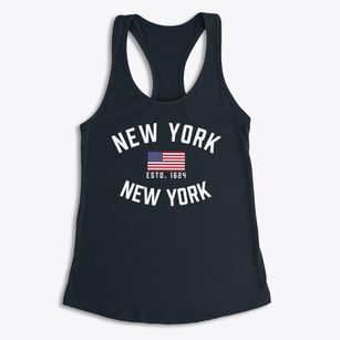 New York City New York Patriot Women's Racerback Tank