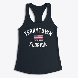 Terrytown Florida Patriot Women's Racerback Tank