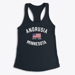 Andrusia Minnesota Patriot Women's Racerback Tank