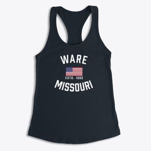 Ware Missouri Patriot Women's Racerback Tank