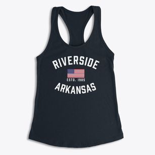 Riverside Arkansas Patriot Women's Racerback Tank