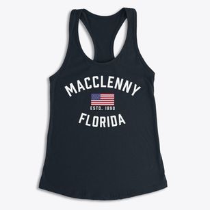 Macclenny Florida Patriot Women's Racerback Tank
