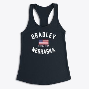 Bradley Nebraska Patriot Women's Racerback Tank