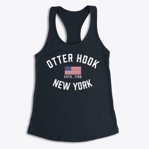 Otter Hook New York Patriot Women's Racerback Tank