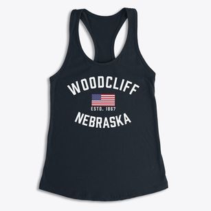 Woodcliff Nebraska Patriot Women's Racerback Tank