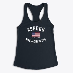 Ashdod Massachusetts Patriot Women's Racerback Tank