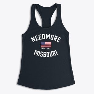 Needmore Missouri Patriot Women's Racerback Tank