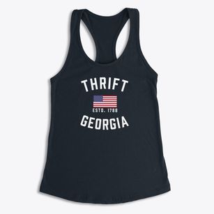 Thrift Georgia Patriot Women's Racerback Tank