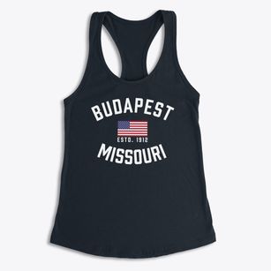 Budapest Missouri Patriot Women's Racerback Tank