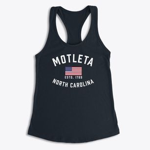 Motleta North Carolina Patriot Women's Racerback Tank