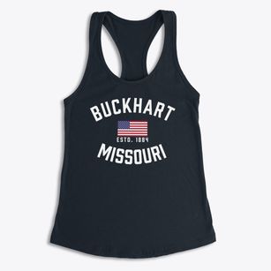 Buckhart Missouri Patriot Women's Racerback Tank