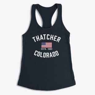 Thatcher Colorado Patriot Women's Racerback Tank