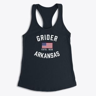 Grider Arkansas Patriot Women's Racerback Tank