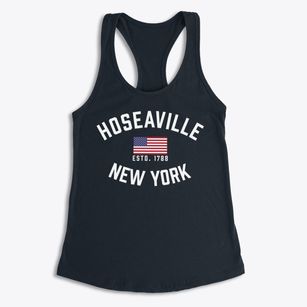 Hoseaville New York Patriot Women's Racerback Tank