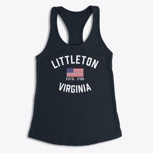 Littleton Virginia Patriot Women's Racerback Tank
