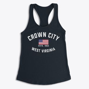 Crown City West Virginia Patriot Women's Racerback Tank