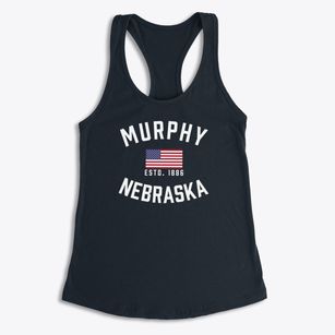 Murphy Nebraska Patriot Women's Racerback Tank