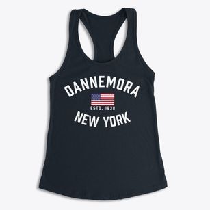 Dannemora New York Patriot Women's Racerback Tank