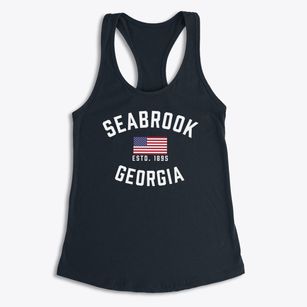 Seabrook Georgia Patriot Women's Racerback Tank