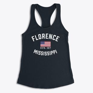 Florence Mississippi Patriot Women's Racerback Tank