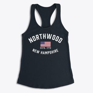 Northwood New Hampshire Patriot Women's Racerback Tank