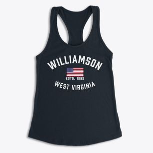 Williamson West Virginia Patriot Women's Racerback Tank