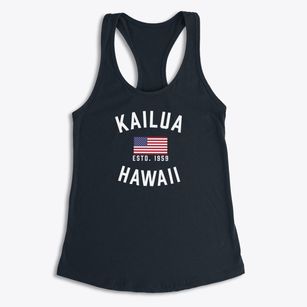 Kailua Hawaii Patriot Women's Racerback Tank