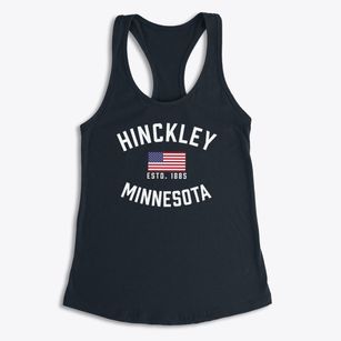 Hinckley Minnesota Patriot Women's Racerback Tank