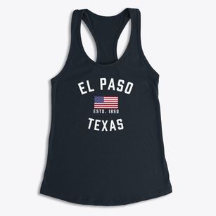 El Paso Texas Patriot Women's Racerback Tank