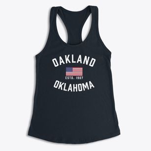 Oakland Oklahoma Patriot Women's Racerback Tank
