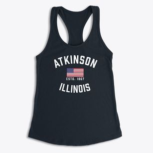 Atkinson Illinois Patriot Women's Racerback Tank