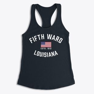 Fifth Ward Louisiana Patriot Women's Racerback Tank
