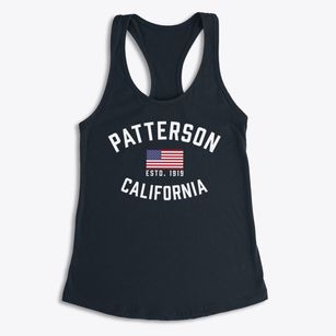 Patterson California Patriot Women's Racerback Tank