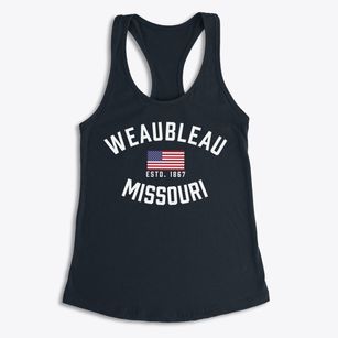 Weaubleau Missouri Patriot Women's Racerback Tank