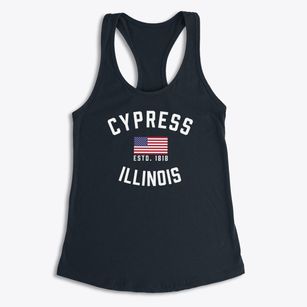 Cypress Illinois Patriot Women's Racerback Tank