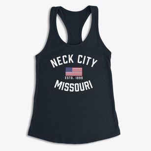 Neck City Missouri Patriot Women's Racerback Tank